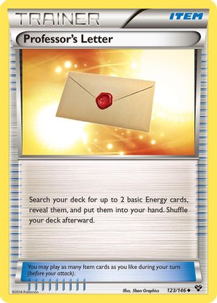 Professor's Letter 123/146 - XY Base Set Reverse Holofoil - for just $0.75! 