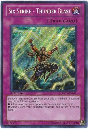 Six Strike - Thunder Blast [STOR-EN089] Secret Rare - for just $0.60! 