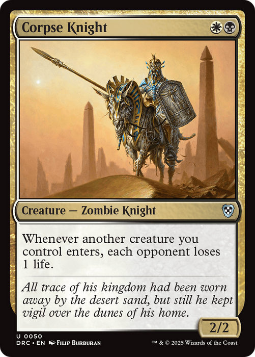 Corpse Knight (DRC-050) - Commander: Aetherdrift - for just $0.13! 