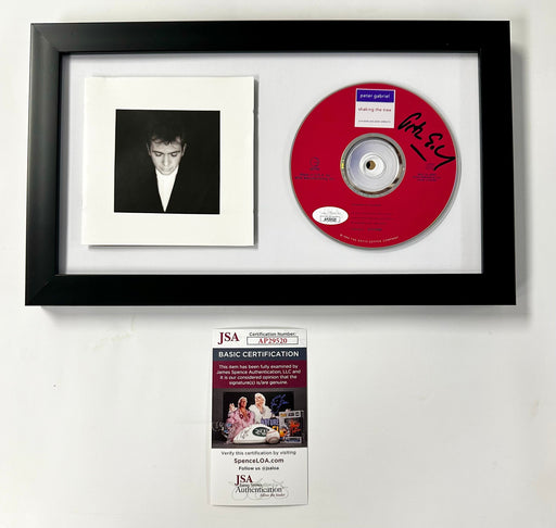 Framed Peter Gabriel Signed Shaking The Tree CD Booklet With JSA COA Genesis - for just $450! 