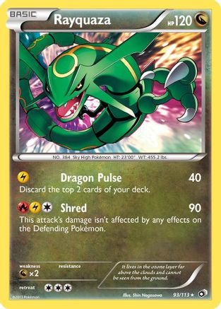 Rayquaza 093/113 - Legendary Treasures Reverse Holofoil - for just $5.75! 