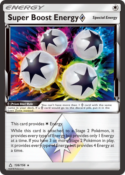 Super Boost Energy (136/156) (Prism Star) [Sun & Moon: Ultra Prism] - for just $1! 