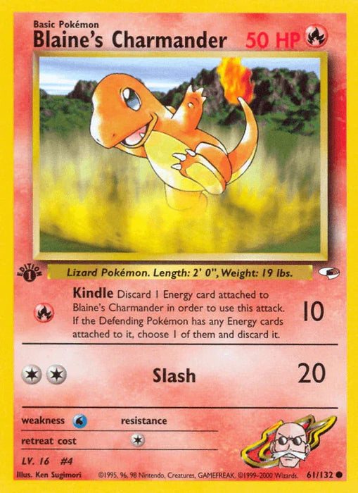 Blaine's Charmander (61/132) [Gym Heroes 1st Edition] - for just $1.50! 