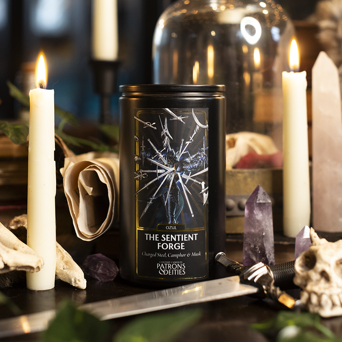 Cantrip Candles - Ozul, The Sentient Forge 16 oz. - for just $41.99! 