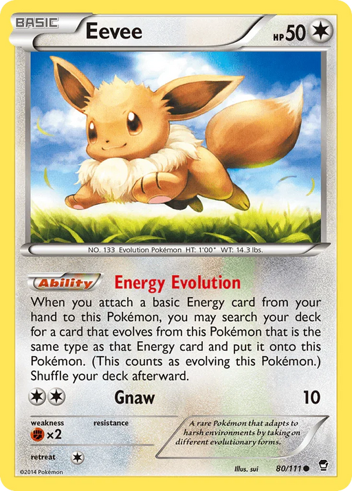 Eevee (80/111) [XY: Furious Fists] - for just $0.50! 