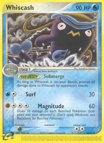 Whiscash (48/97) [EX: Dragon] - for just $2.80! 
