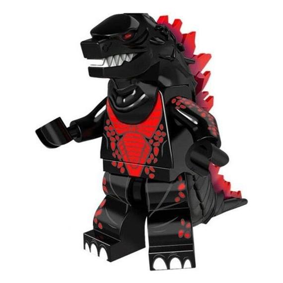 Godzilla - Black Lego Monster Minifigures (Lego-Compatible Minifigures) - Just $3.99! Shop now at Retro Gaming of Denver