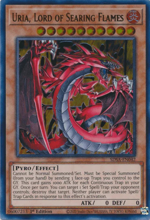 Uria, Lord of Searing Flames [SDSA-EN042] Ultra Rare - for just $0.25! 