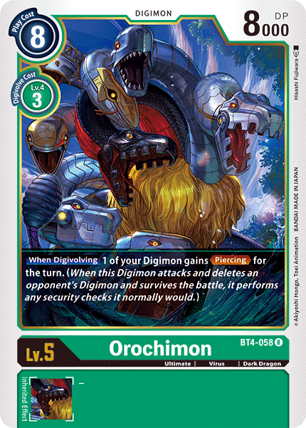 Orochimon [BT4-058] [Great Legend] - Just $0.09! Shop now at Retro Gaming of Denver