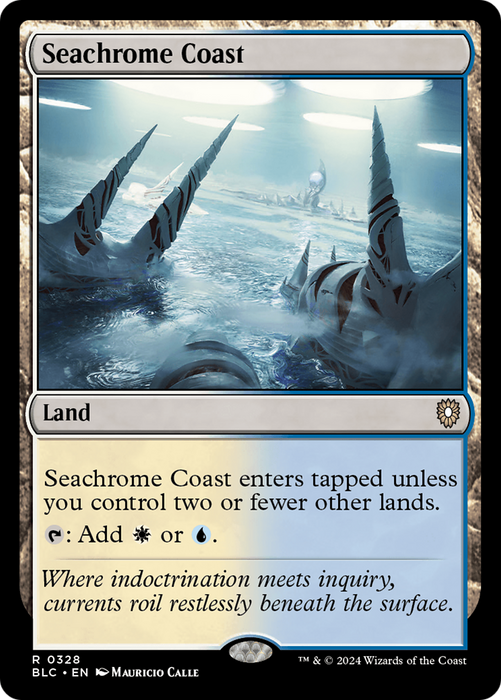 Seachrome Coast (BLC-328) - Bloomburrow Commander - for just $0.09! 