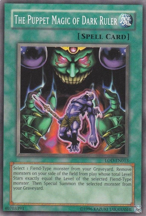 The Puppet Magic of Dark Ruler [LOD-EN013] Common - for just $0.10! 
