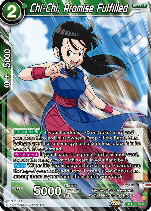 Chi-Chi, Promise Fulfilled (BT18-075) [Dawn of the Z-Legends] - for just $0.10! 