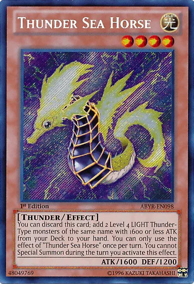 Thunder Sea Horse [ABYR-EN098] Secret Rare - for just $1.20! 