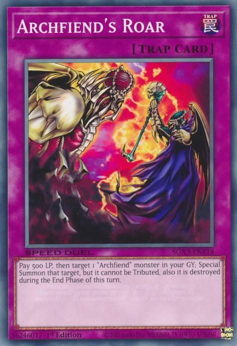 Archfiend's Roar [SGX3-ENE18] Common - for just $0.10! 