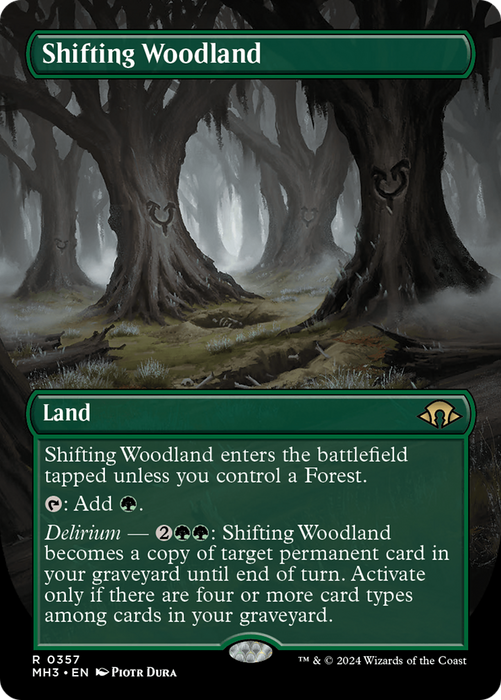 Shifting Woodland (Borderless) (MH3-357) - Modern Horizons 3 (Borderless) - for just $2.60! 