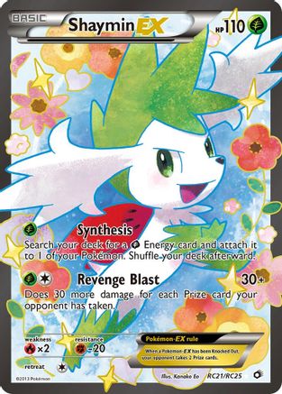 Shaymin EX (Full Art) RC21/RC25 - Legendary Treasures Radiant Collection Holofoil - for just $9.74! 