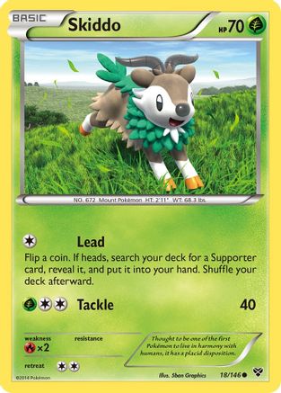 Skiddo 018/146 - XY Base Set - for just $0.05! 