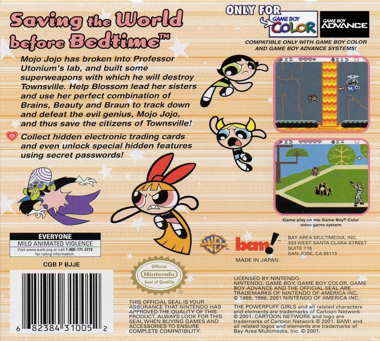 Powerpuff Girls: Bad Mojo Jojo – Game Boy Color (GBC) - for just $0! 