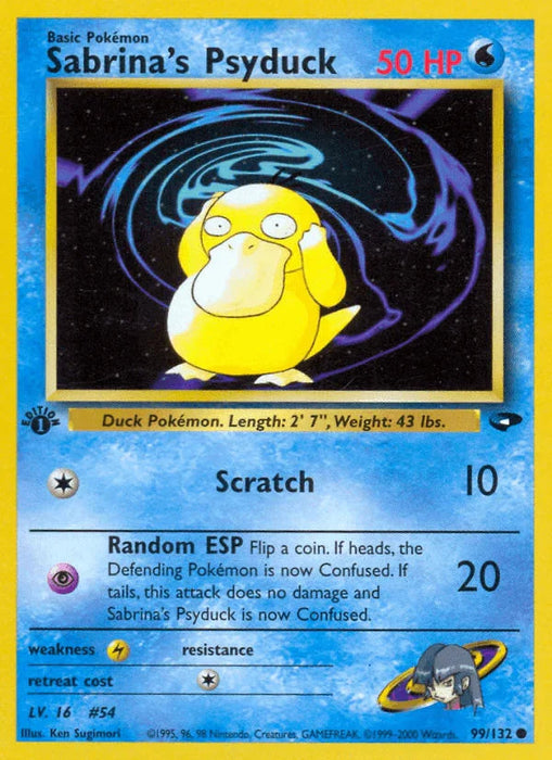 Sabrina's Psyduck (99/132) [Gym Challenge 1st Edition] - for just $1.10! 