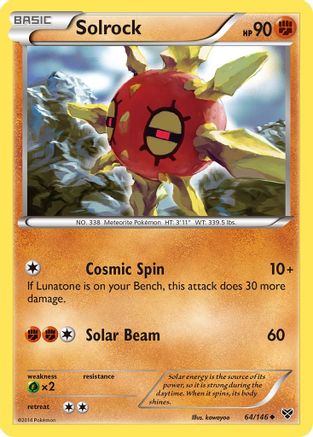 Solrock 064/146 - XY Base Set - for just $0.05! 