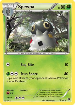 Spewpa 016/146 - XY Base Set - for just $0.11! 