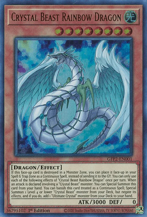 Crystal Beast Rainbow Dragon [GFP2-EN001] Ultra Rare - for just $0.10! 