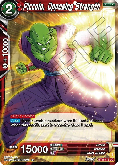 Piccolo, Opposing Strength (BT21-015) [Wild Resurgence] - for just $0.10! 