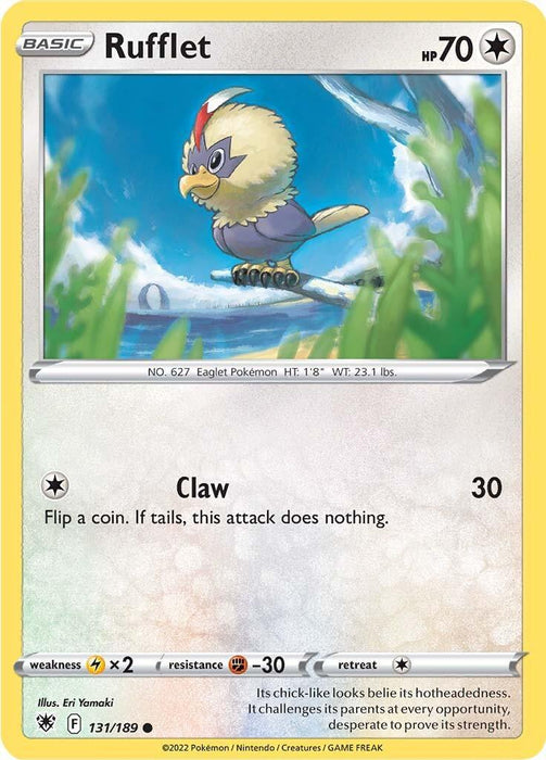 Rufflet (131/189) [Sword & Shield: Astral Radiance] - for just $0.10! 