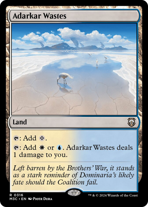 Adarkar Wastes (Ripple Foil) [Modern Horizons 3 Commander] - Just $1.20! Shop now at Retro Gaming of Denver