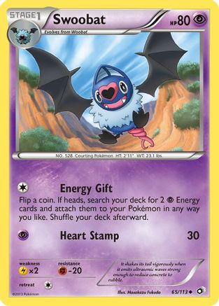 Swoobat 065/113 - Legendary Treasures Reverse Holofoil - for just $0.93! 