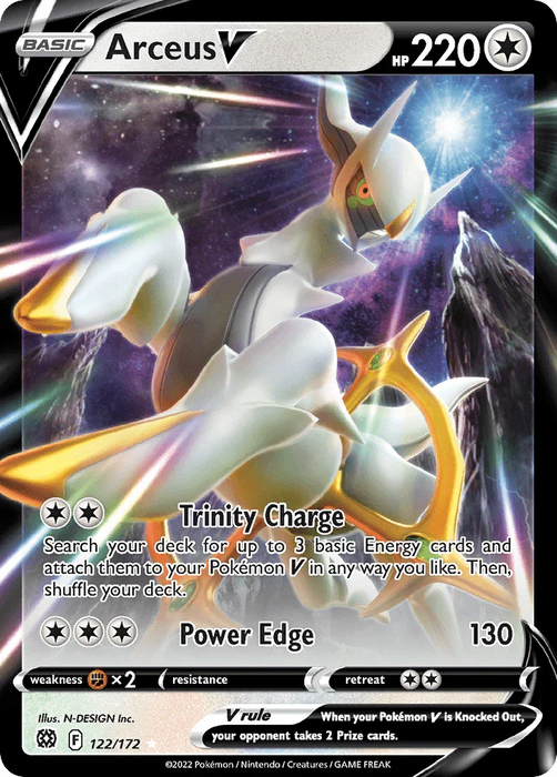 Arceus V (122/172) (Metal Card) [Sword & Shield: Brilliant Stars] - for just $5.85! 