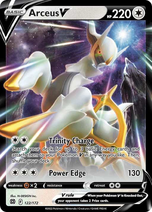 Arceus V (122/172) (Metal Card) [Sword & Shield: Brilliant Stars] - for just $6.15! 