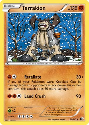 Terrakion 084/113 - Legendary Treasures Holofoil - for just $0.53! 