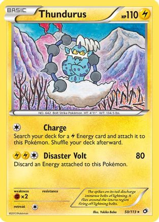 Thundurus 050/113 - Legendary Treasures Holofoil - for just $0.75! 