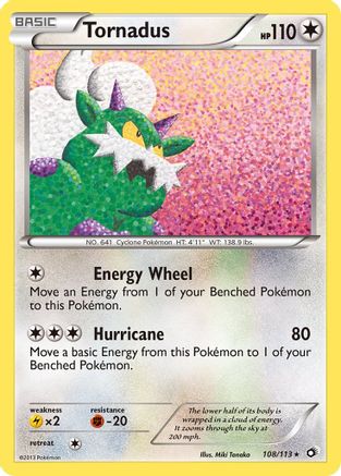 Tornadus 108/113 - Legendary Treasures Reverse Holofoil - for just $1.16! 