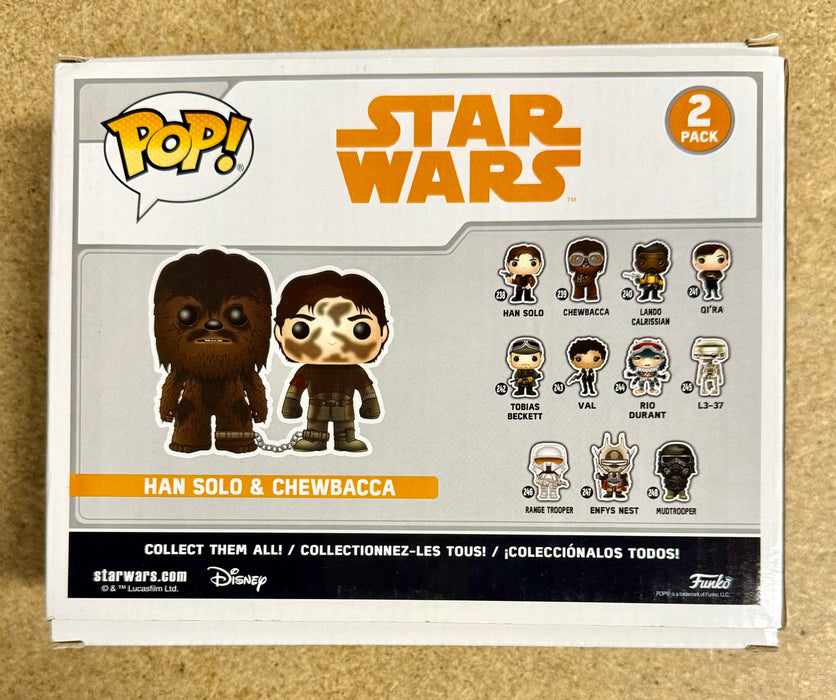 Funko Pop! Han Solo & Chewbacca Chained 2-Pack Star Wars 2018 Vaulted Exclusive - for just $15! 