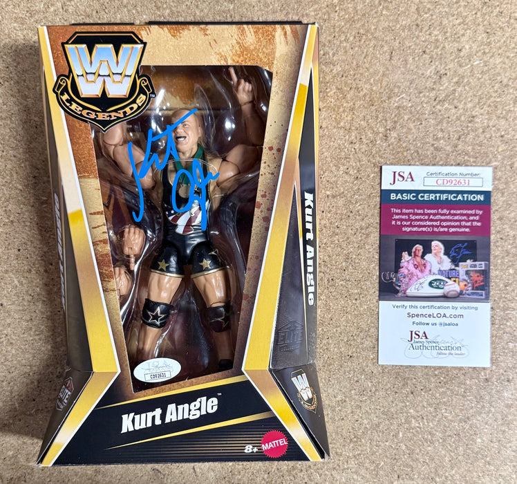 Kurt Angle Signed Mattel WWE Legends Elite Figure Series 26 With JSA COA - for just $75! 
