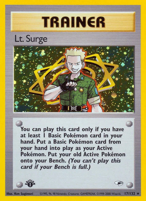 Lt. Surge (17/132) [Gym Heroes 1st Edition] - for just $32.10! 