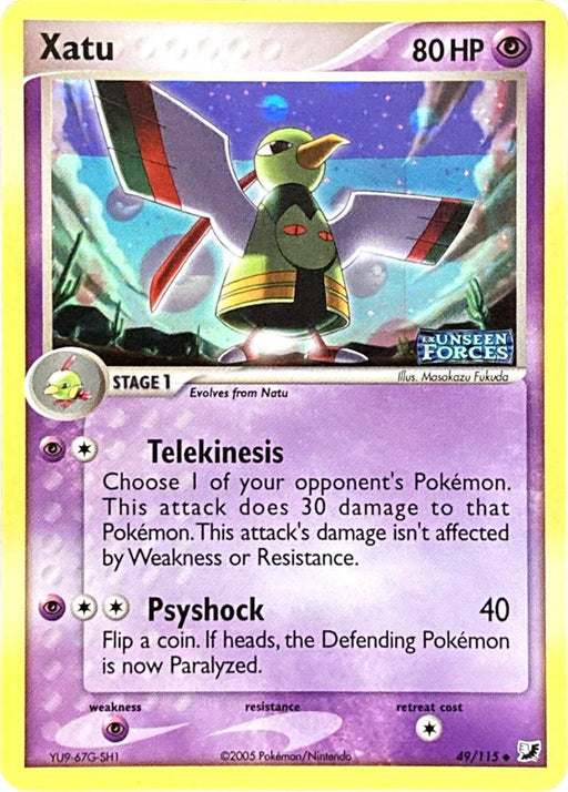 Xatu (49/115) (Stamped) [EX: Unseen Forces] - for just $9.95! 