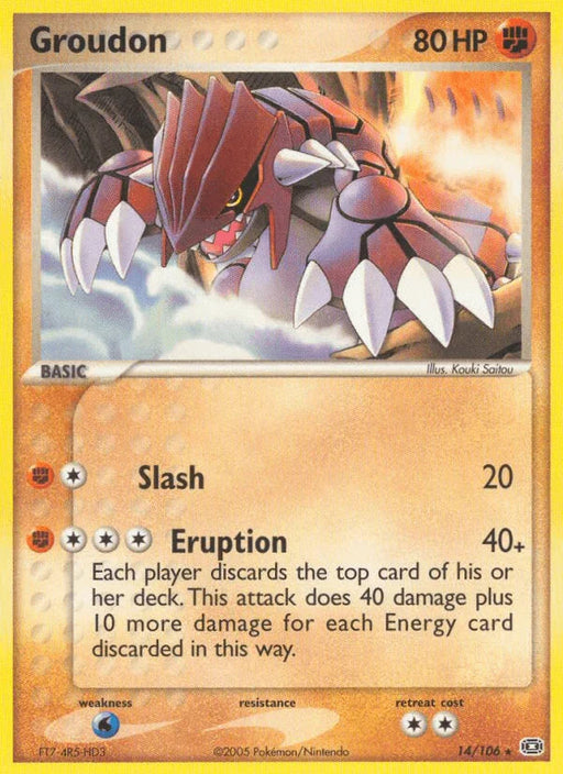 Groudon (14/106) [EX: Emerald] - for just $6.35! 