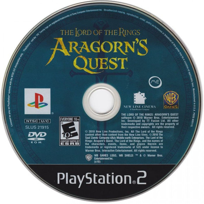 Lord of the Rings: Aragorn's Quest – PlayStation 2 (PS2) - for just $0! 