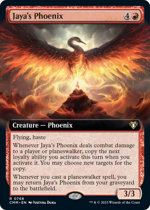 Jaya's Phoenix (Extended Art) [Commander Masters] - Just $0.03! Shop now at Retro Gaming of Denver