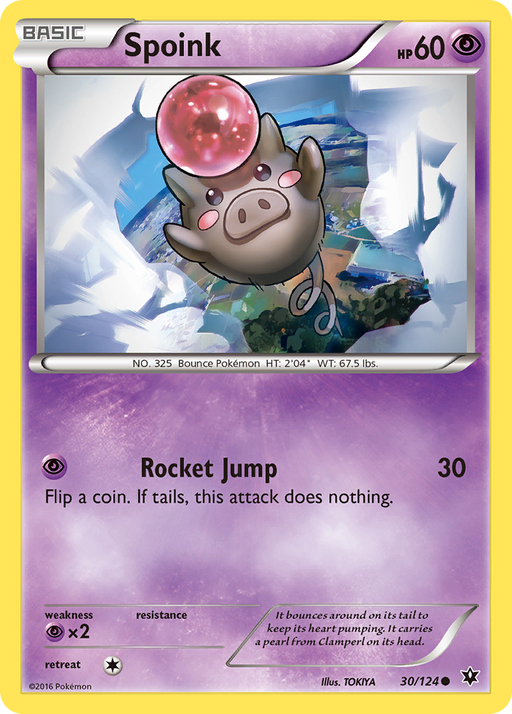 Spoink (30/124) [XY: Fates Collide] - Just $0.05! Shop now at Retro Gaming of Denver