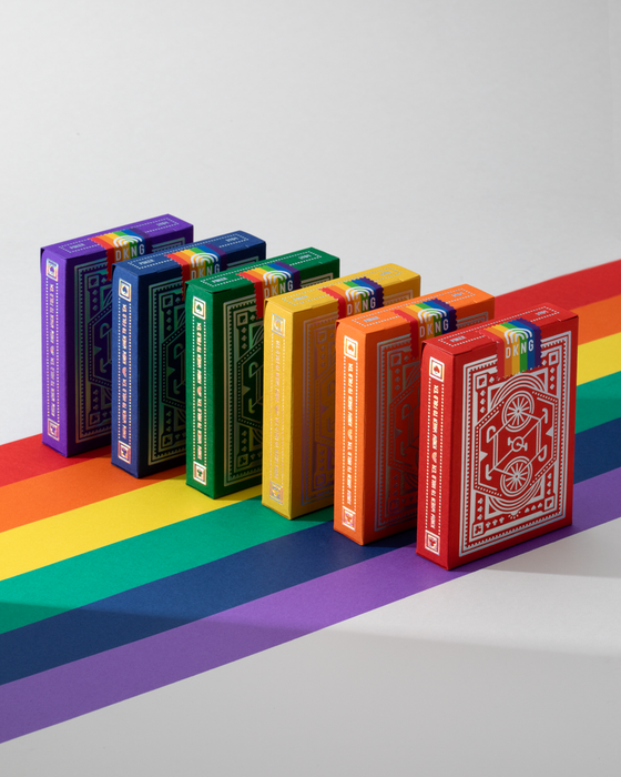 DKNG Rainbow Wheels Playing Cards - for just $17.99! 
