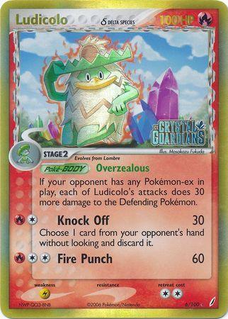 Ludicolo (6/100) (Delta Species) (Stamped) [EX: Crystal Guardians] - for just $30! 