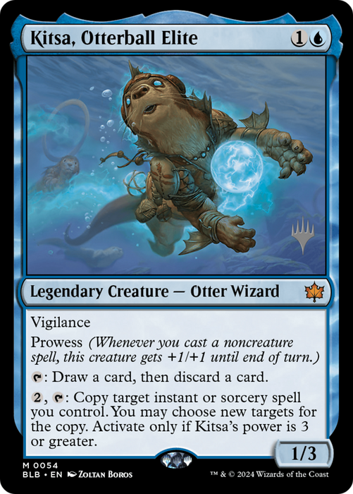 Kitsa, Otterball Elite (PPBLB-054) - Bloomburrow Promos - for just $1.02! 