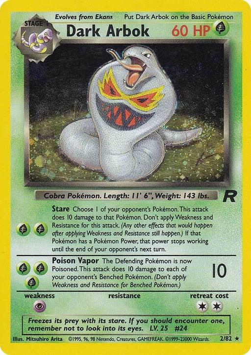 Dark Arbok (2/82) [Team Rocket Unlimited] - for just $4.85! 