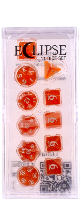 Ultra PRO: 11-Dice Set - Eclipse (Pumpkin Orange) - Just $9.95! Shop now at Retro Gaming of Denver