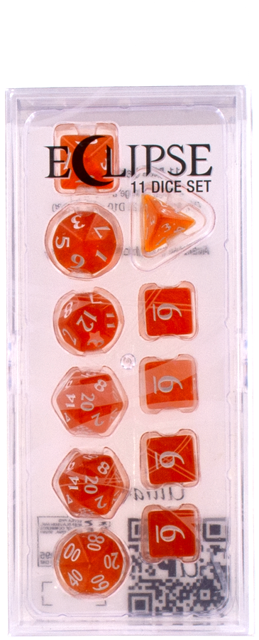 Ultra PRO: 11-Dice Set - Eclipse (Pumpkin Orange) - Just $9.95! Shop now at Retro Gaming of Denver