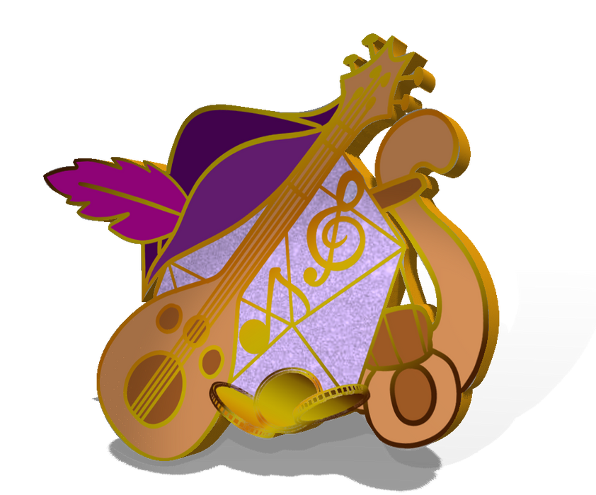 Dungeons & Dragons Role: Bard Enamel Pin - for just $12! 